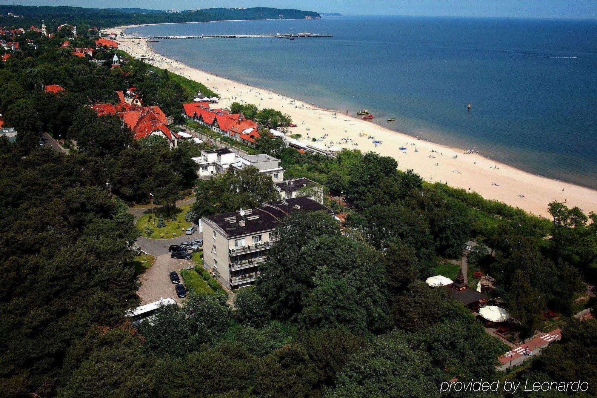 Hotel Bursztyn Sopot Kültér fotó